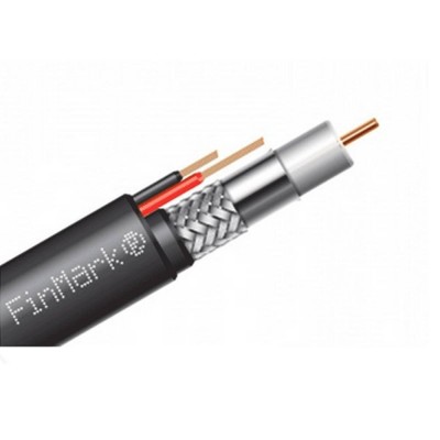 Комбінований кабель FinMark F690BVcu + 2х0.75 Cu екранований чорний