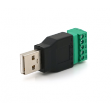 Разъем для подключения USB (5 контактов) с клеммами под кабель