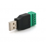 Роз'єм для підключення USB (5 контактів) з клемами під кабель