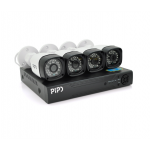 Комплект відеоспостереження Outdoor 015-4-2MP Pipo (4 вуличні камери, кабелі, блок живлення, відеореєстратор APP-Xmeye)