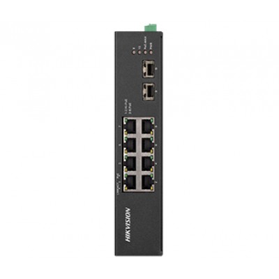 8-портовий некерований POE комутатор Hikvision DS-3T0510HP-E/HS