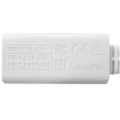 PoE-інжектор для продуктів Gigabit LAN MikroTik RBGPOE