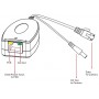 PoE спліттер UTP3-PDA01-B13W