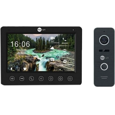 Комплект видеодомофона NeoLight NeoKIT HD WF B/Graphite