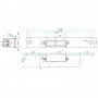Електромеханічна клямка Yli Electronic YS-131NO (power open)