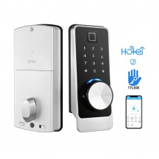 Електрозамок біометричний Trinix TRL-5203BTF Silver Left