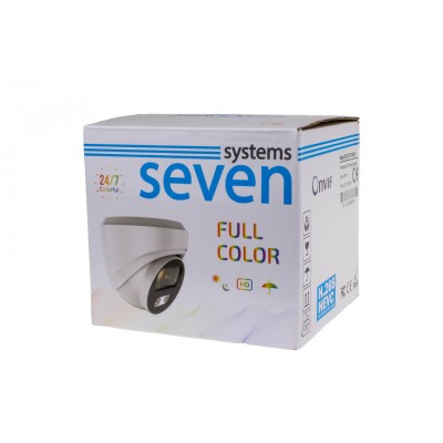 IP-видеокамера 5 Мп Full Color уличная/внутренняя SEVEN IP-7215PA-FC PRO 2,8 мм