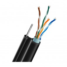 Кабель витая пара FTP CAT5E CU 0.5mm LDPE Outdoor + проволока Trinix 305m