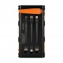 Повербанк с солнечной панелью 30000mAh Power Bank Kraft KPB-U1930HCSL Orange фонарь, динамогенератор
