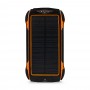Повербанк з сонячною панеллю 20000mAh Power Bank Kraft KPB-U1820WCS Orange бездротова зарядка