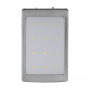 Повербанк з сонячною панеллю 10000mAh Power Bank Kraft KPB-1012SL Silver LED-ліхтар