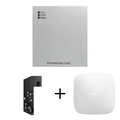 Блок безперебійного живлення Блискавка ББЖ 12-90-3 для Ajax Hub(2G), Hub Plus, ReX