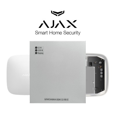 Блок безперебійного живлення Блискавка ББЖ 12-90-3 для Ajax Hub(2G), Hub Plus, ReX
