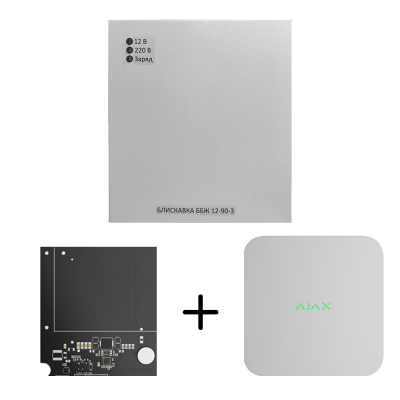 Блок безперебійного живлення Блискавка ББЖ 12-90-3 для Ajax NVR (8ch), NVR (16ch), NVR DC (8ch), NVR DC (16ch)