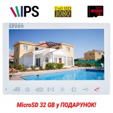 Відеодомофон 7 дюймів SEVEN DP–7575 FHD IPS white