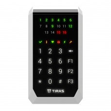 Клавиатура Tiras K-PAD16 Black на 16 индикаторов зон.