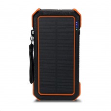 Повербанк з сонячною панеллю 20000mAh Power Bank Kraft TPB-1820SLP Orange бездротова зарядка 18W QC2.0 LED-ліхтар