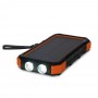 Повербанк з сонячною панеллю 20000mAh Power Bank Kraft TPB-1820SLP Orange бездротова зарядка 18W QC2.0 LED-ліхтар