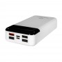 Повербанк 20000mAh Power Bank Kraft KPB-2120FCL White 22.5W QC3.0 LED-ліхтар