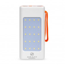 Повербанк 50000mAh Power Bank Kraft KPB-2450FCL Белый 22.5W QC3.0 LED-фонарик