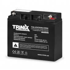 Акумуляторна батарея гелева 12В 20Аг Trinix TGL12V20Ah/20Hr GEL Super Charge