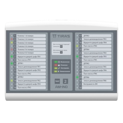 Адресная выносная панель индикации Tiras AM-IND на 32 индикатора