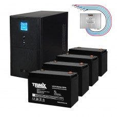 Комплект резервного живлення: Kraft PSW3000VA/2400W(LCD)48V UPS + батарея 5080 Вт*г