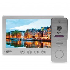 Комплект видеодомофона Light Vision: домофон 7" AMSTERDAM FHD White и видеопанель RIO FHD Grey