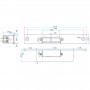 Електромеханічна клямка Yli Electronic YS-131NO (power open)