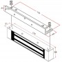 Кутник Yli Electronic MBK-350L-W монтажний