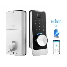 Електрозамок біометричний Trinix TRL-5203BTF Silver Left