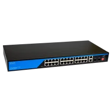 PoE комутатор (switch) 24 порти SEVEN P-73224G-2SFP