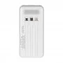 Повербанк 20000mAh Power Bank Kraft KPB-2120FCL White 22.5W QC3.0 LED-фонарь