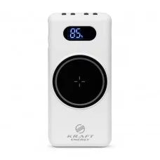Повербанк 10000mAh Power Bank Kraft KPB-1110W White беспроводная зарядка